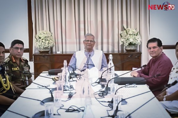 Armed Forces Chiefs Meet Chief Adviser Dr. Muhammad Yunus to Discuss Election Security